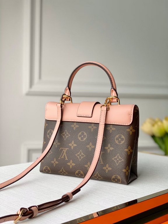 Top PremiumLOCKY BB HANDBAG M44080 PINK In Monogram canvas and cowhide leather, this small but stylish Locky BB handbag with its eye-catching large gold padlock closure combines sophistication and style. It can be carrie