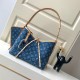 Top M46854 Blue The leather is genuine French grade A quality, handmade and oiled with exquisite details Size29x24x12