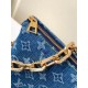 Top M24564 Blue The leather is genuine French grade A quality, handmade and oiled with exquisite details Size26x20x12