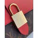 Top of the line SpecialtyLocky BB Handbag M44322 Red, this compact and stylish Locky BB handbag in Monogram canvas and cowhide leather with an eye-catching large gold padlock closure combines sophistication and style. It