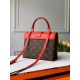 Top of the line SpecialtyLocky BB Handbag M44322 Red, this compact and stylish Locky BB handbag in Monogram canvas and cowhide leather with an eye-catching large gold padlock closure combines sophistication and style. It