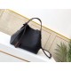 SpecialtyHINA small handbag with double design, spring buckle in the middle of the bag, foldable, stretchable, switch between tote bag and modern bucket bag, cut from calf leather with cut-outs, lightweight and comfortab