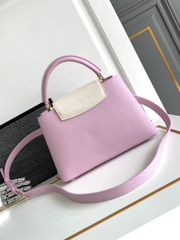 [Special original] M23950 Pink (Dynamic Chip Edition) Leather is Italy A grade leather is in the quality, hardware, fabrics, handmade, oil edge, A-grade production Size 27x18x9CM bonded number