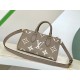 M23641 Gray Silk Screen  M23698 White  M23640 Black This OnTheGo small pouch is embossed with the Giant Monogram pattern in Monogram leather for a soft, slender silhouette. The compact interior organizes everyday essenti