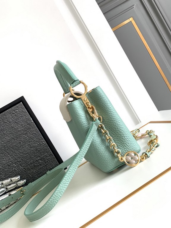 [Special original] M23951 Green (Dynamic Chip Edition) Leather is Italy A grade leather is in the quality, hardware, fabrics, handmade, oil edge, A-grade production Size 21x14x8CM bonded number