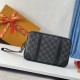 Top    Overseas Original N60501 Exclusive! Pochette Kasai Clutch With a spacious zippered opening and an abundance of internal and external pockets and slots for maximum utility, the Kasai clutch in the iconic Damier Gra