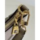 SpecialtyExclusive M46091 Khaki] M46002 This Bagatelle handbag is shaped in Monogram Empreinte soft-grain leather, with a large embossed pattern accentuated by color contrasts. The all-leather embossed pea bag explores o