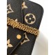 Top M80482 BlackThis Pochette Félicie chain bag in Monogram Empreinte leather with Monogram print has an envelope configuration with a removable inner pocket. It can be worn as a clutch or a shoulder bag with a chain.Det