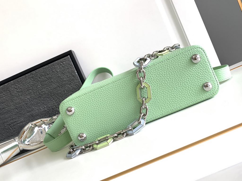 [Special original] M24684 Green (Dynamic Chip Edition) Leather is Italy A grade leather is in the quality, hardware, fabrics, handmade, oil edge, A-grade production Size 27x18x9CM Bonded