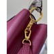 PremiumN82068 Grape Purple with Parisian Pink Python and Gold Buckle].In grained Taurillon leather with python flap, top handle and LV monogram, this Capucines BB bag has a luxurious feel. The contrasting light-colored l