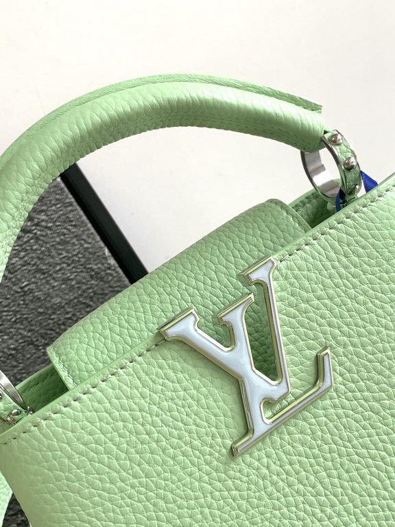 [Special original] M24683 Green (Dynamic Chip Edition) Leather is Italy A grade leather is in the quality, hardware, fabrics, handmade, oil edge, A-grade production Size 21x14x8CM bonded number