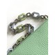 [Special original] M24683 Green (Dynamic Chip Edition) Leather is Italy A grade leather is in the quality, hardware, fabrics, handmade, oil edge, A-grade production Size 21x14x8CM bonded number