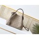 SpecialtyHINA small handbag with double design, with a spring buckle in the middle of the bag, foldable, stretchable, switch between a tote bag and a modern bucket bag, cut from calfskin leather with cut-outs, lightweigh