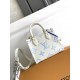 [Special original] M46993 white blue (dynamic chip version) leather is Italian A grade leather is in the quality, hardware, fabrics, handmade, oil edges, A grade production Size 18x15x8.5Cm