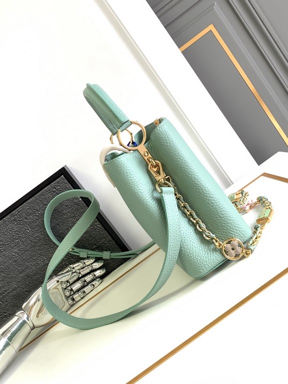 [Special original] M23950 Green (Dynamic Chip Edition) Leather is Italy A grade leather is in the quality, hardware, fabrics, handmade, oil edge, A-grade production Size 27x18x9CM bonded number