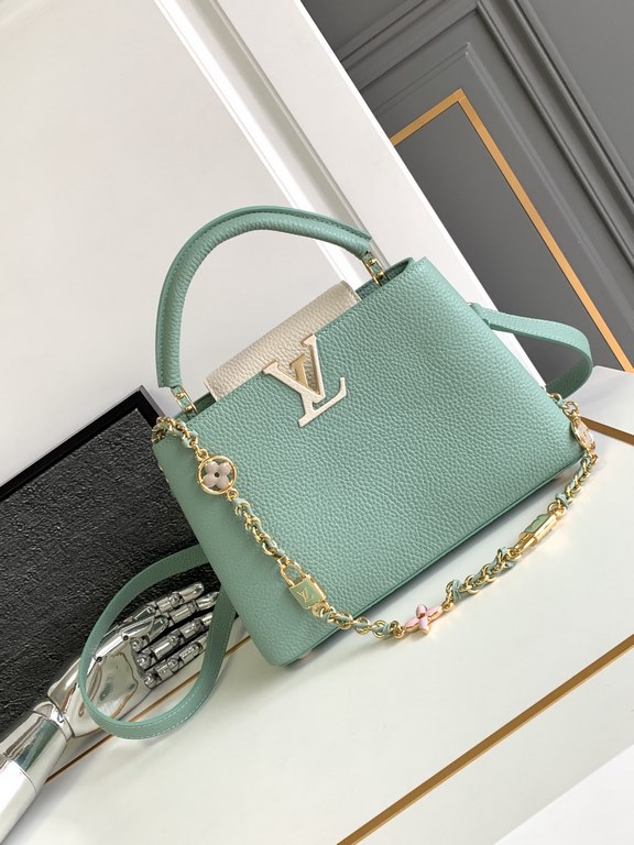 [Special original] M23950 Green (Dynamic Chip Edition) Leather is Italy A grade leather is in the quality, hardware, fabrics, handmade, oil edge, A-grade production Size 27x18x9CM bonded number