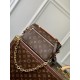 TOP ORIGINAL [EXCLUSIVE PHOTO M46279 OLD FLOWER] LV Messenger Bag Out Small The East West Métis handbag has a stylish, on-trend look in the form of a sleek over-the-shoulder school bag. Crafted from the brand's Monogram 