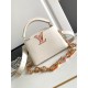 [Special original] M24683 Pearl White (Dynamic Chip Edition) Leather is Italy A grade leather is in the quality, hardware, fabrics, handmade, oil edge, A-grade production Size 21x14x8CM bonded number