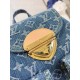 M46836 】The Venice shoulder bag is made of Monogram Denim denim canvas woven from certified cotton and sandwashed to accentuate the sharp lines. Size 21-12-23