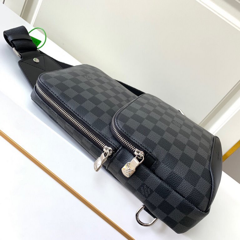 Top Grade N41719 Black Check Leather is genuine French grade A quality, handmade, oiled edges with exquisite details Size21x31x8