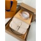 Counter new milky white leather DIANE baguette bag M46388, 23168.5cm batch