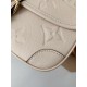 Counter new milky white leather DIANE baguette bag M46388, 23168.5cm batch