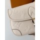 Counter new milky white leather DIANE baguette bag M46388, 23168.5cm batch