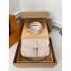 Counter new milky white leather DIANE baguette bag M46388, 23168.5cm batch