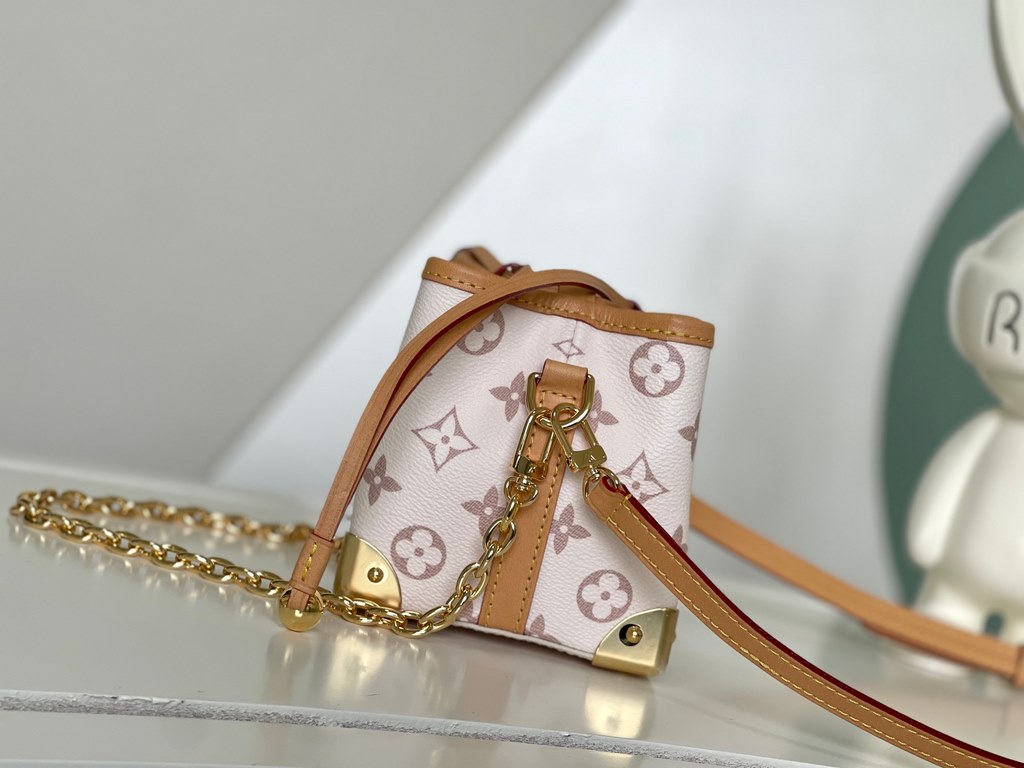 M83227 White Flower Mini Bucket Bag Roasted Wheat Bag Collection Zjs jh Online Only Handbag (Roasted Wheat Bag) A modern and sophisticated version of Noepers presented in Monogram Reverse canvas material. A special proje