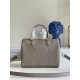 [EXCLUSIVE ACTUAL M58947 KHAKI] Speedy Bandoulière 25 handbag in Monogram Empreinte leather embossed with oversized LV letters, with a shoulder strap for added crossbody option. Dimensions 25.0 x 19.0 x 15.0 cm (L x H x 