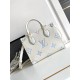 [Special original] M46833 white blue (dynamic chip version) leather is Italy A grade leather is in the quality, hardware, fabrics, handmade, oil edge, A-grade production Size 25x19x8.11.5CM bonded number