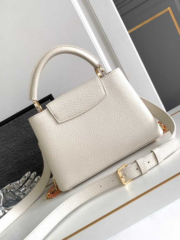 [Special original] M24684 Pearl White (Dynamic Chip Edition) Leather is Italy A grade leather is in the quality, hardware, fabrics, handmade, oil edge, A-grade production Size 27x18x9CM bonded number