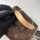 Top    Overseas Original M47528 Exclusive! Louis Vuitton's iconic Monogram canvas and cowhide leather trimmings give the Dopp toiletry bag its classic charm, with an ample interior for safe storage of toiletries and a zi