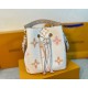 M22985 Apricot Bucket Bag Collection Seasonal New NéONOé BB Handbags This NeoNoé bucket bag is made of muted canvas depicting the Giant Monogram print, which gives shades of watercolor to the LV and Monogram florals, and