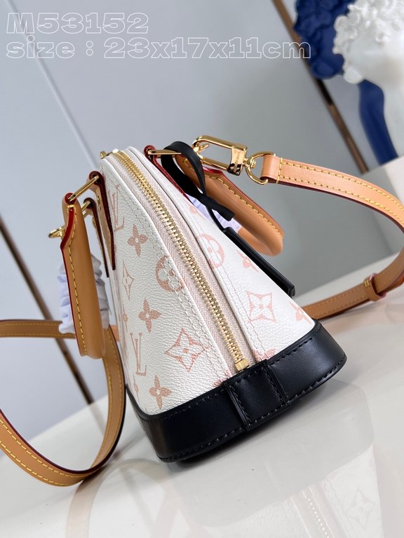 Exclusive M53152 WHITE FLOWER 】M46922 Nicolas Ghesquière's new Monogram Dune canvas for the Alma BB bag is a statement in a subtle dune color palette. Semi-aged cowhide trimmings give a modern twist to the classic shape.