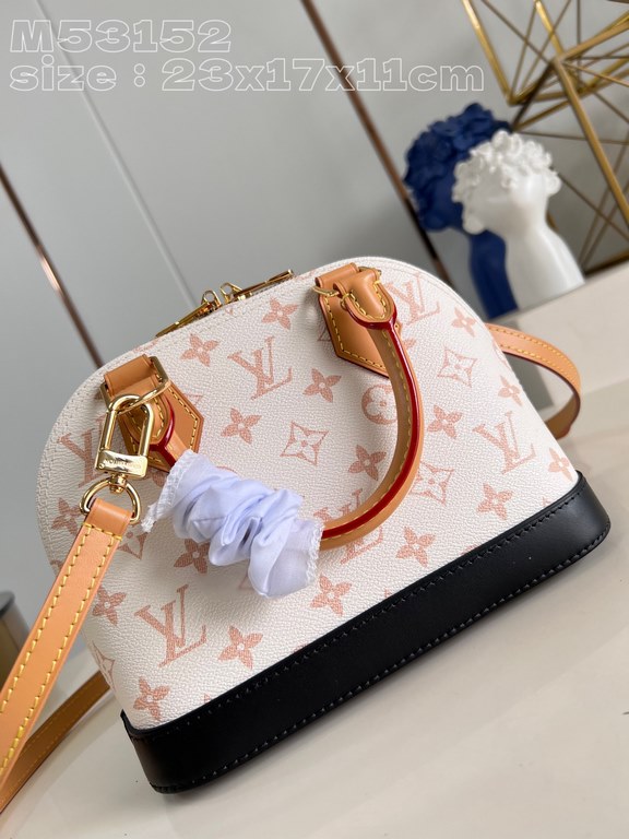 Exclusive M53152 WHITE FLOWER 】M46922 Nicolas Ghesquière's new Monogram Dune canvas for the Alma BB bag is a statement in a subtle dune color palette. Semi-aged cowhide trimmings give a modern twist to the classic shape.