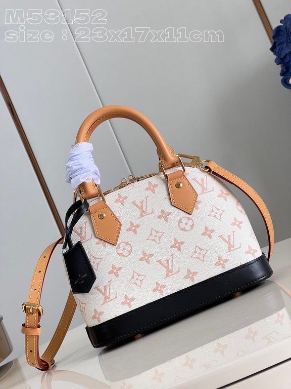 Exclusive M53152 WHITE FLOWER 】M46922 Nicolas Ghesquière's new Monogram Dune canvas for the Alma BB bag is a statement in a subtle dune color palette. Semi-aged cowhide trimmings give a modern twist to the classic shape.