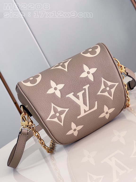 Exclusive M82208 silk-screened in light gray] Louis Vuitton's soft take on the trendy fanny pack design, the Mini Bumbag is crafted from Monogram Empreinte leather and features a zippered main compartment and zippered po