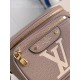 Exclusive M82208 silk-screened in light gray] Louis Vuitton's soft take on the trendy fanny pack design, the Mini Bumbag is crafted from Monogram Empreinte leather and features a zippered main compartment and zippered po