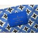 M23055 Blue New for the season from the Messenger Bag Collection POCHETTE MéTIS Medium This Pochette Metis bag features a watercolor effect of LV's letters and Monogram florals on canvas, and a fine Monogram floral patte