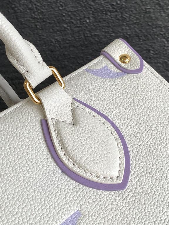 [Special Original] M46833 White Purple (Dynamic Chip Edition) Leather is Italy A grade leather is in the quality, hardware, fabrics, handmade, oil edge, A-grade production Size 25x19x8.11.5CM bonded number