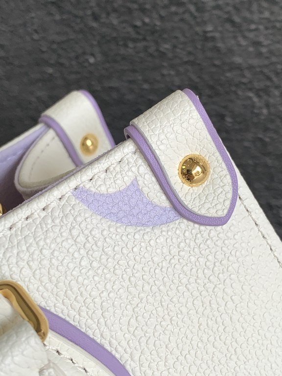 [Special Original] M46833 White Purple (Dynamic Chip Edition) Leather is Italy A grade leather is in the quality, hardware, fabrics, handmade, oil edge, A-grade production Size 25x19x8.11.5CM bonded number