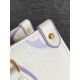 [Special Original] M46833 White Purple (Dynamic Chip Edition) Leather is Italy A grade leather is in the quality, hardware, fabrics, handmade, oil edge, A-grade production Size 25x19x8.11.5CM bonded number