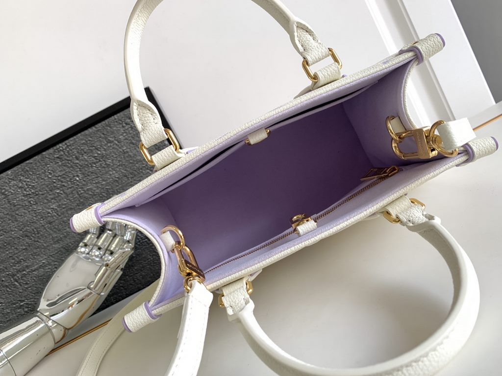 [Special Original] M46833 White Purple (Dynamic Chip Edition) Leather is Italy A grade leather is in the quality, hardware, fabrics, handmade, oil edge, A-grade production Size 25x19x8.11.5CM bonded number