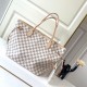 Top grade N41361 white check with apricot Leather is genuine French grade A quality, handmade Oiled edges with very fine details Size32x29x17