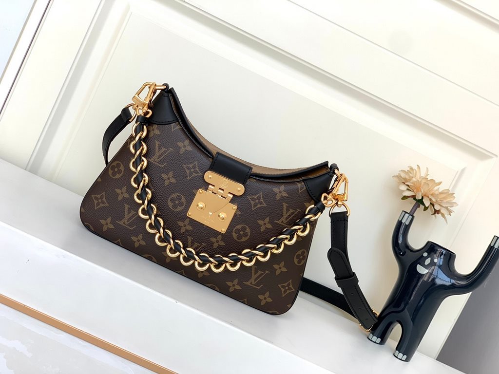 Top quality M46659 old flower Leather is genuine French grade A quality, handmade Oiled edge details are very delicate Size 29x19x9