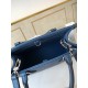 Top  M45653Blue M45661This Onthego mini shopper bag shows off the Monogram pattern to its best advantage, with large letters embossed on soft grained cowhide leather, an ample interior to hold a laptop and other office s