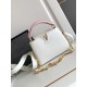 [Special original] M11342 white (dynamic chip version) leather is Italy A grade leather is in the quality, hardware, fabrics, handmade, oil edge, A-grade production Size 21x14x8CM bonded number