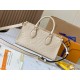 OnTheGo East West Handbag] [Extra Fine Original Leather   M23698 Milk WhiteIntroducing the Ays OnTheGo small tote bag design, the East West's ample shape is reimagined in Monogram Empreinte leather with a Giant Monogram 