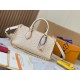 OnTheGo East West Handbag] [Extra Fine Original Leather   M23698 Milk WhiteIntroducing the Ays OnTheGo small tote bag design, the East West's ample shape is reimagined in Monogram Empreinte leather with a Giant Monogram 